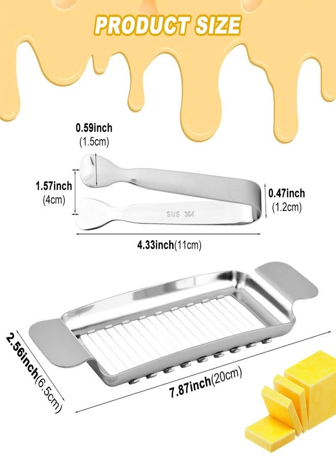 Yonderfume Butter & Cheese Slicer Cutter, Multipurpose Handheld Butter Cutter with Clip for Block Cheese, Kitchen Food Tool for Block Cheese, Eggs, Fruit, Cakes, Bread, Sandwiches - Image 2