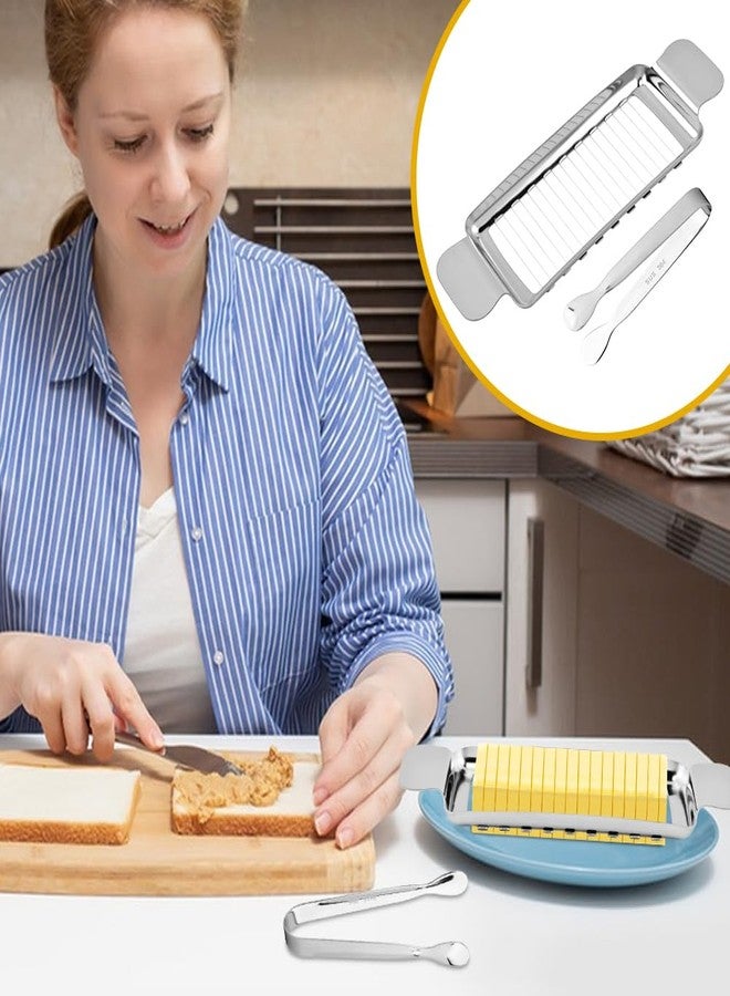 Yonderfume Butter & Cheese Slicer Cutter, Multipurpose Handheld Butter Cutter with Clip for Block Cheese, Kitchen Food Tool for Block Cheese, Eggs, Fruit, Cakes, Bread, Sandwiches - Image 5