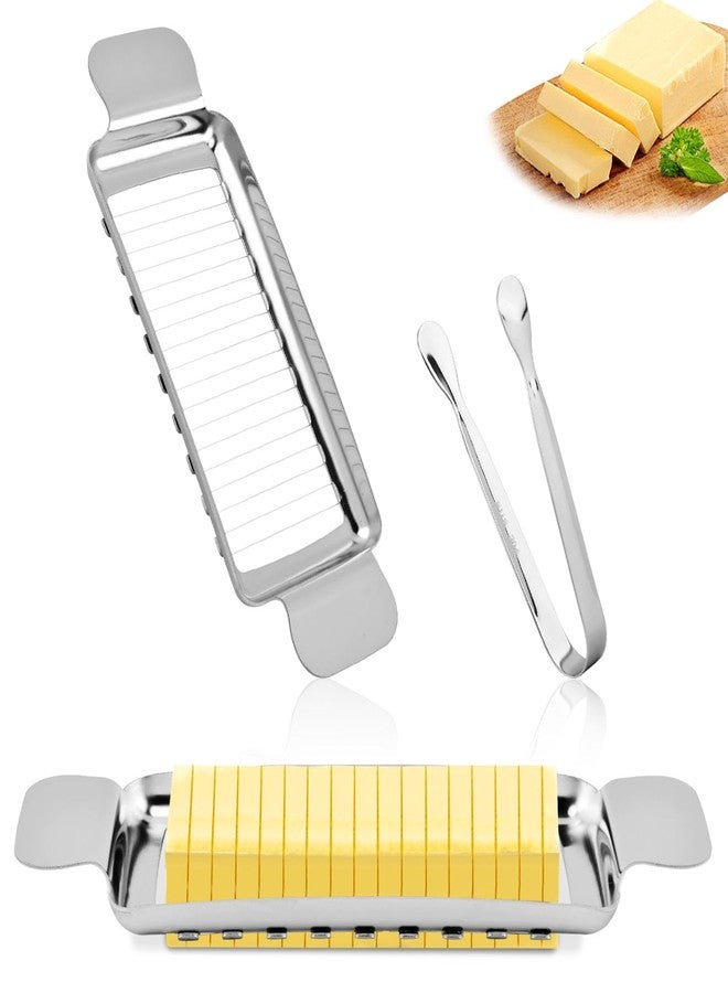 Yonderfume Butter & Cheese Slicer Cutter, Multipurpose Handheld Butter Cutter with Clip for Block Cheese, Kitchen Food Tool for Block Cheese, Eggs, Fruit, Cakes, Bread, Sandwiches - Image 1