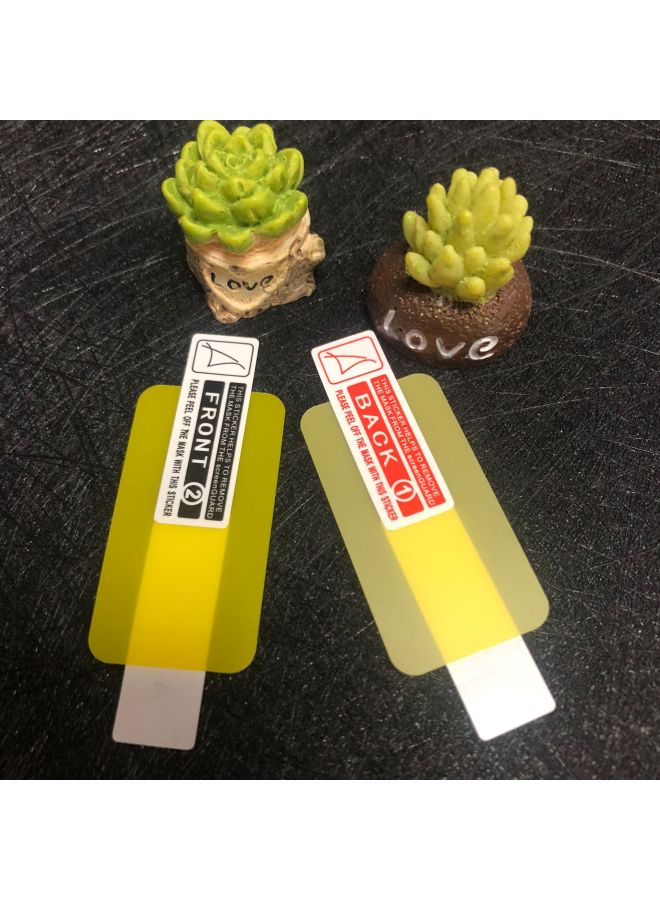 For Red Rice Redmi Bracelet 2 Film PMMA Composite 3D Hot Bending Film Band Pro Eye Protection Hydraulic Protective Film-Color:TPU Yellow Soft Film (easy To Tear) Two Pieces-Dimensions:Red Rice Bracelet 2  - Image 4