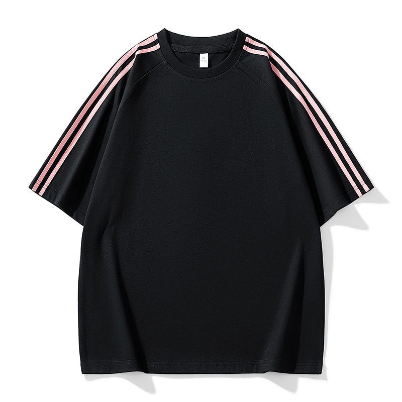 2025 Short-Sleeved T-Shirt Men'S Hong Kong-Style Trendy Loose Clothing Student Top Round Neck Seven-Sleeved T-Shirt For Men - Image 4