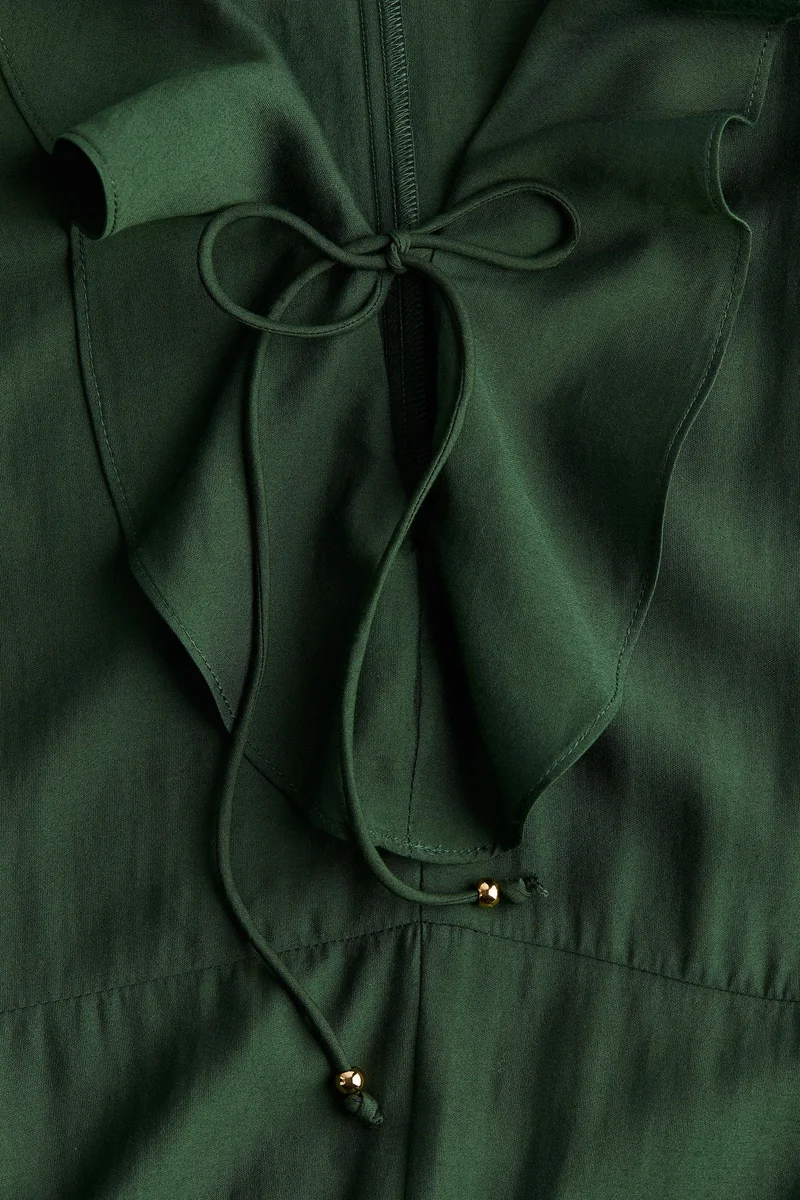 H&M Flounce-Trimmed Dress