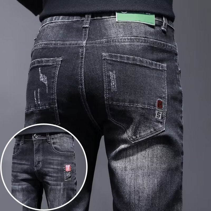 Unisex Classic Denim Jeans Loose Fit Daily Outdoor Wear - Image 3
