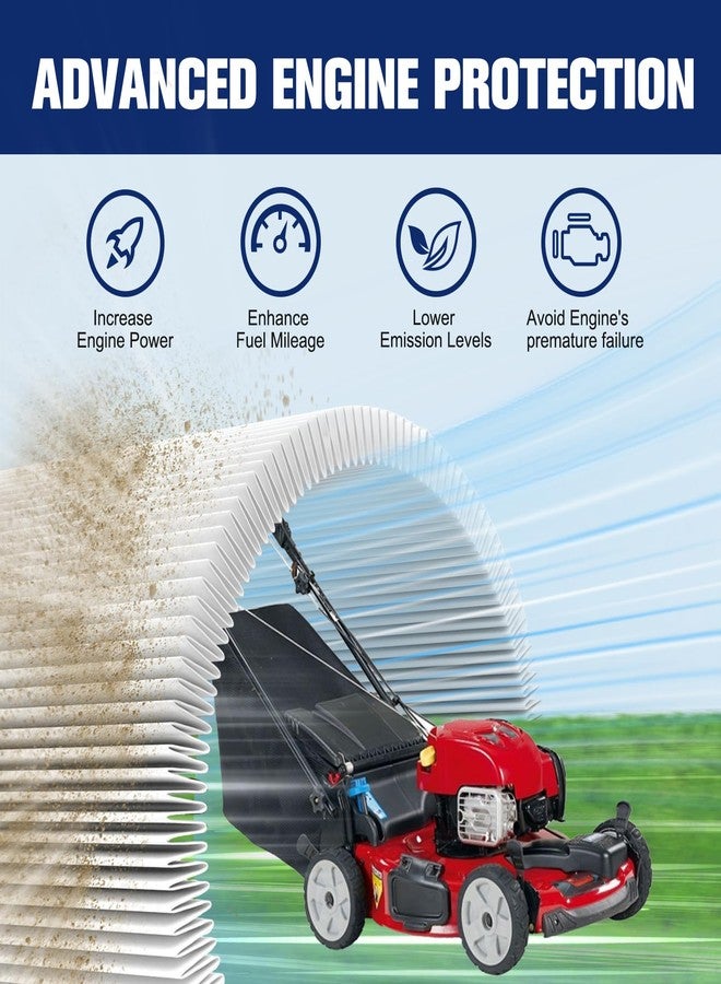 Powtol فلتر هواء Powtol 36905 لجزازة العشب Toro Recycler 22 GTS 6.5HP 20016 20017 20018 Tecumseh 751-11122 LV195EA مع شمعة إشعال RJ19LM (عبوة من قطعتين) - Image 5
