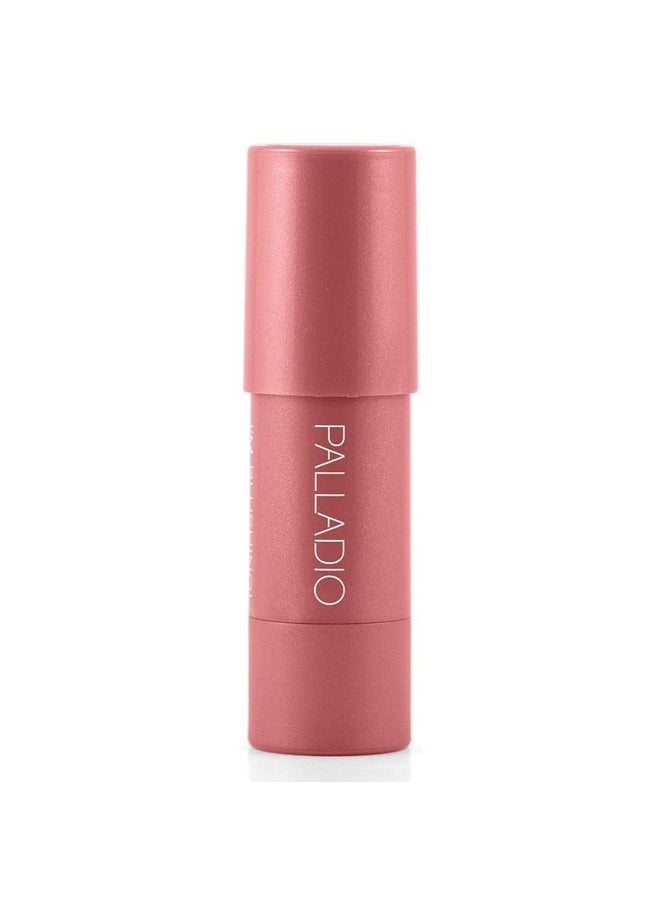 Palladio I'm Blushing 2-in-1 Cheek and Lip Tint, Buildable Lightweight Cream Blush, Sheer Multi Stick Hydrating formula, All day wear, Easy Application, Shimmery, Blends Perfectly onto Skin, Dainty