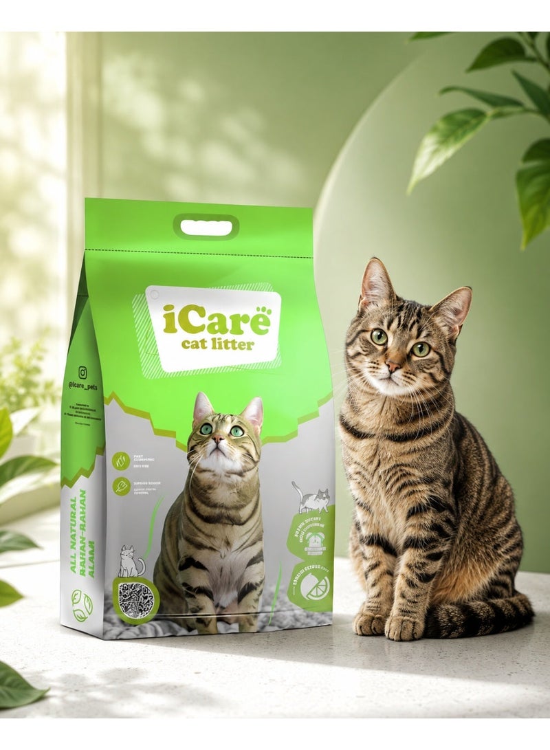 iCare Bentonite Cat Litter - Apple Flavour - 5L - Image 1