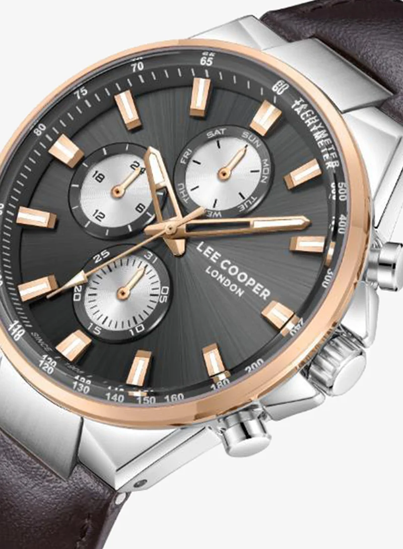 Lee Cooper Men's Leather MULTIFUNCTION Watch LC08223.562 - 43 mm