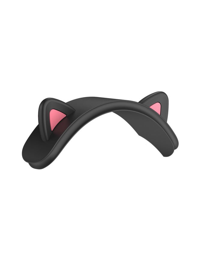 Generic - Airpods Max Wireless Bluetooth Headset Silicone Protective Cover Cat Ear Design Digital Computer Accessories-Color:T5 White-Applicable Model:For Apple AirPods Max Wireless Bluetooth Headset - Image 1