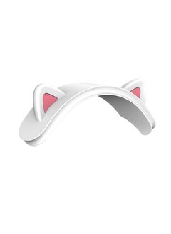 Airpods Max Wireless Bluetooth Headset Silicone Protective Cover Cat Ear Design Digital Computer Accessories-Color:T5 White-Applicable Model:For Apple AirPods Max Wireless Bluetooth Headset