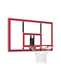 SPALDING Shatter Proof Polycarbonate Basketball Backboard and Rim Combo Red and White 44 Inch 791351  - Image 1