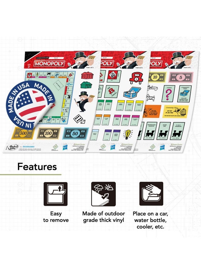 ديزرت كاكتوس ملصقات فينيل مونوبولي 60، زينة سجل القصاصات، زجاجات المياه، هدايا أعياد الميلاد، لوازم الحفلات (2-1) - Image 5