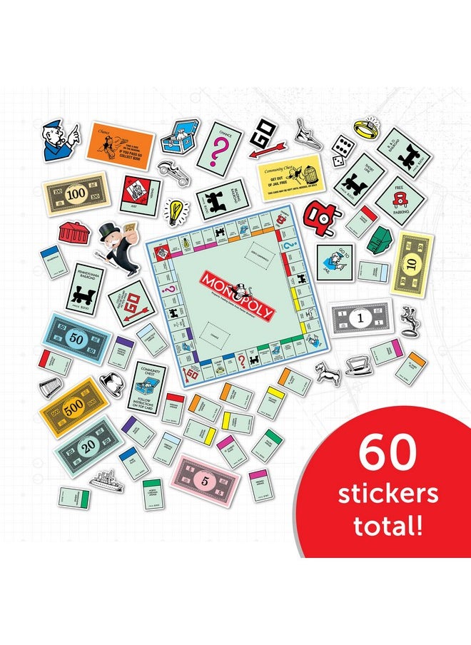 Monopoly 60 Sticker Vinyl Decal Laptop Water Bottle Car Scrapbook Decorations Birthday Favor Party Supplies (2-1) - pzsku/Z7F8F5EE15576B237AF68Z/45/_/1732787234/bcb13ba1-607d-453a-83f8-f7face610cdb