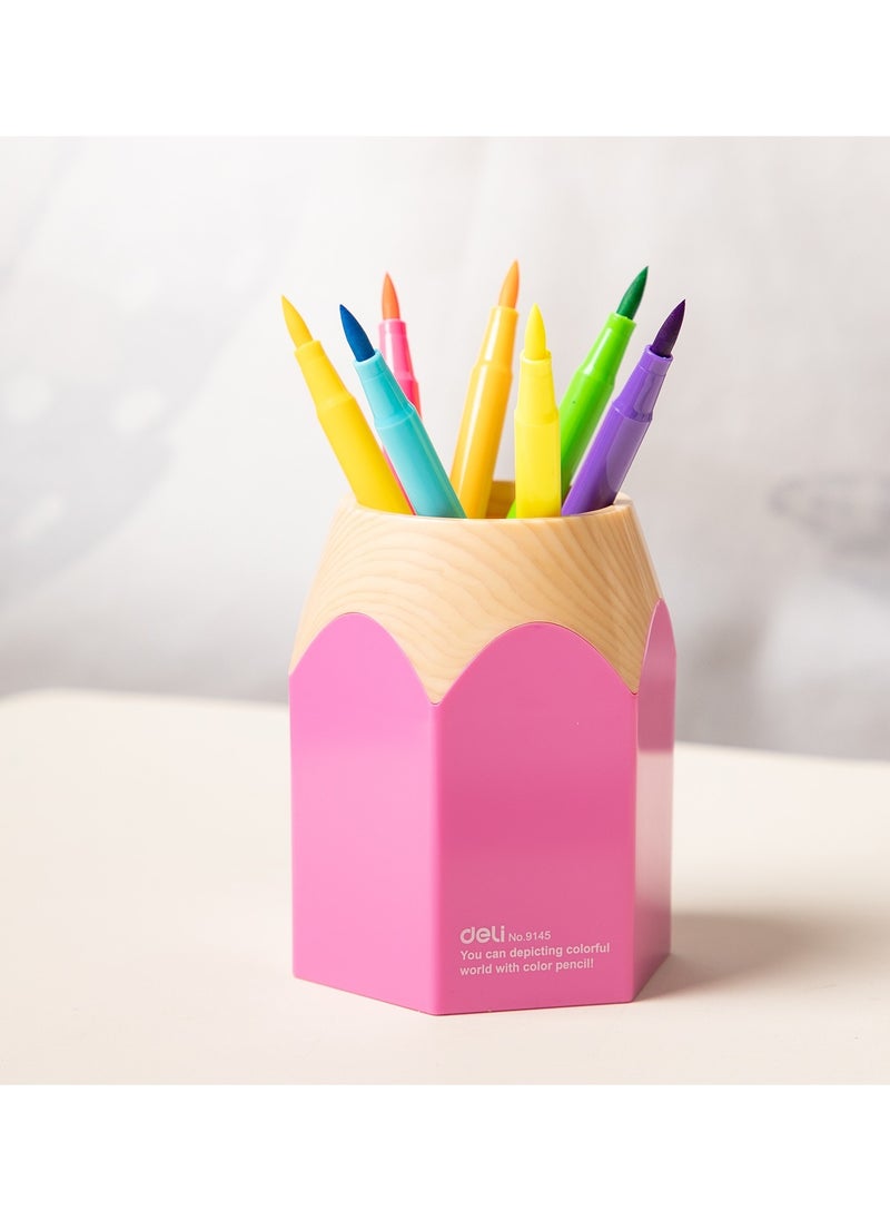 Deli - 1-Piece Pen Holder Assorted Colours - Image 1