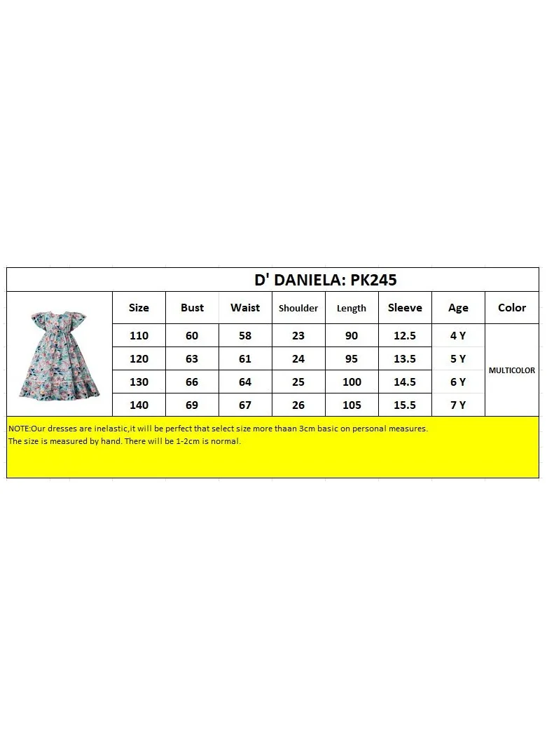 دىدانيالا D' Daniela - Enchanted Florals Abaya Dress - Multicolor