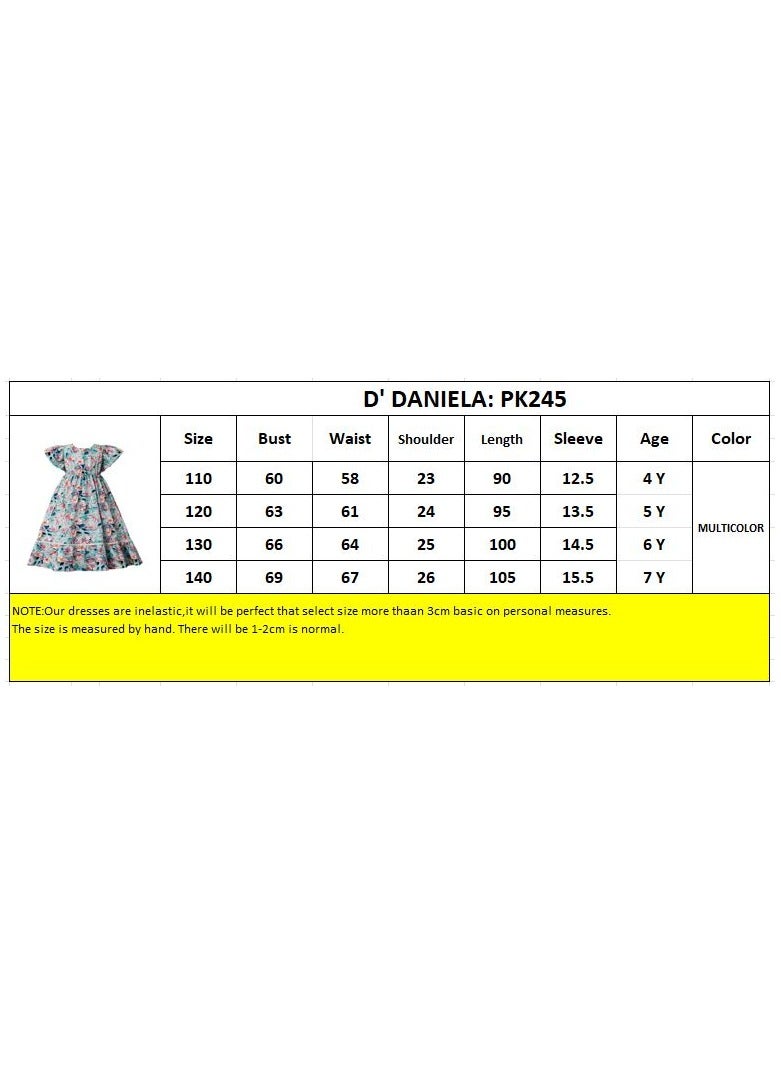 D'Daniela D' Daniela - Enchanted Florals Abaya Dress - Multicolor - Image 4