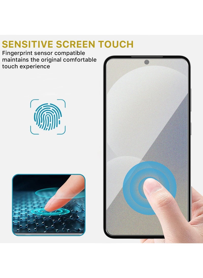 Generic - Screen Protector for Samsung Galaxy S25 Tempered Glass Screen Protector Full Glue Edge to Edge 9H Hardness Anti Fingerprint Scratch Resistance Glass (Fingerprint work) - Image 1