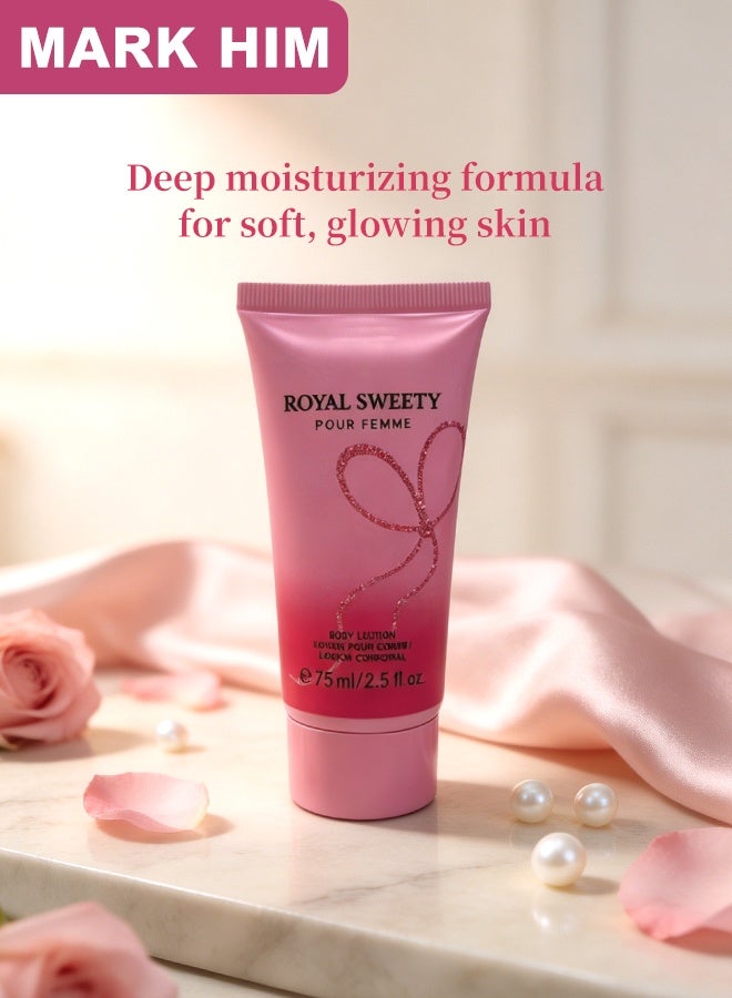 MARK HIM 2-Piece Fruity Floral Scent Body Care Gift Set for Women, Perfect Gift for Birthday Holiday Anniversary, 85ml Fragrance Mist & 75ml Scented Body Lotion Kit - Image 3