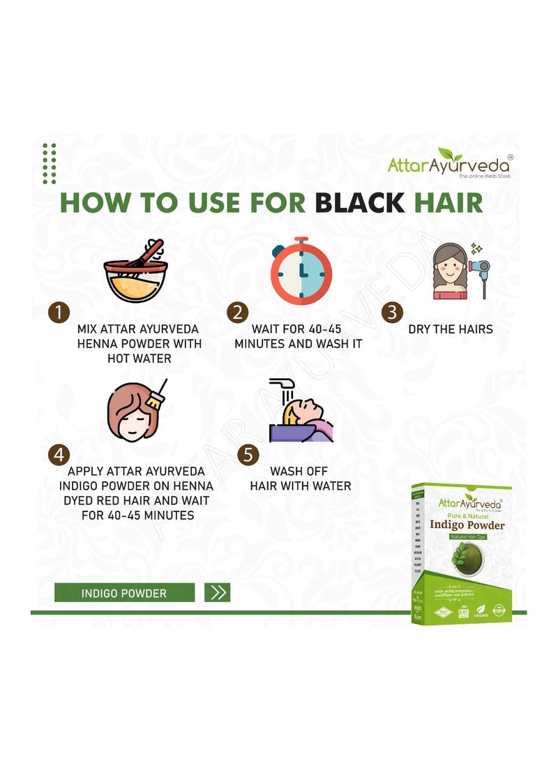 Indigo Powder for Black Hair (200g)
