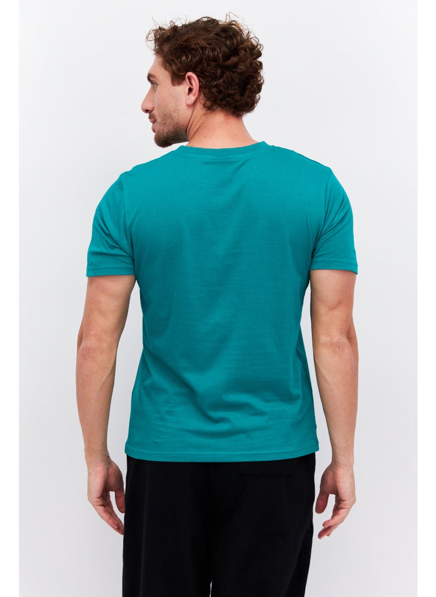 Nautica Competition Men Sportswear Fit Short Sleeves Outdoor T-Shirt, Green  - Image 4