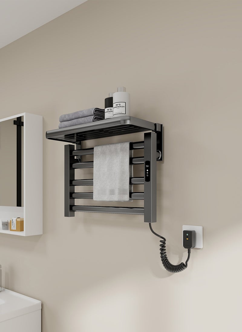 Sharpdo Smart Electric Heated Towel Rack for Home Bathroom and Bathroom, Constant Temperature Heated Towel Rack for Drying, No Need to Punch Holes  - Image 1