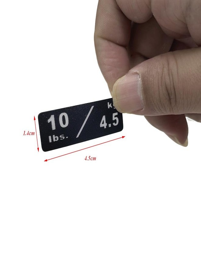 ملصقات أوزان Keproving من 10 إلى 260 رطلاً / من 4.5 إلى 117 كجم، ملصقات مخصصة لألواح الأوزان، ملصقات معدات رياضية، ملصقات معدات لياقة بدنية - Image 2