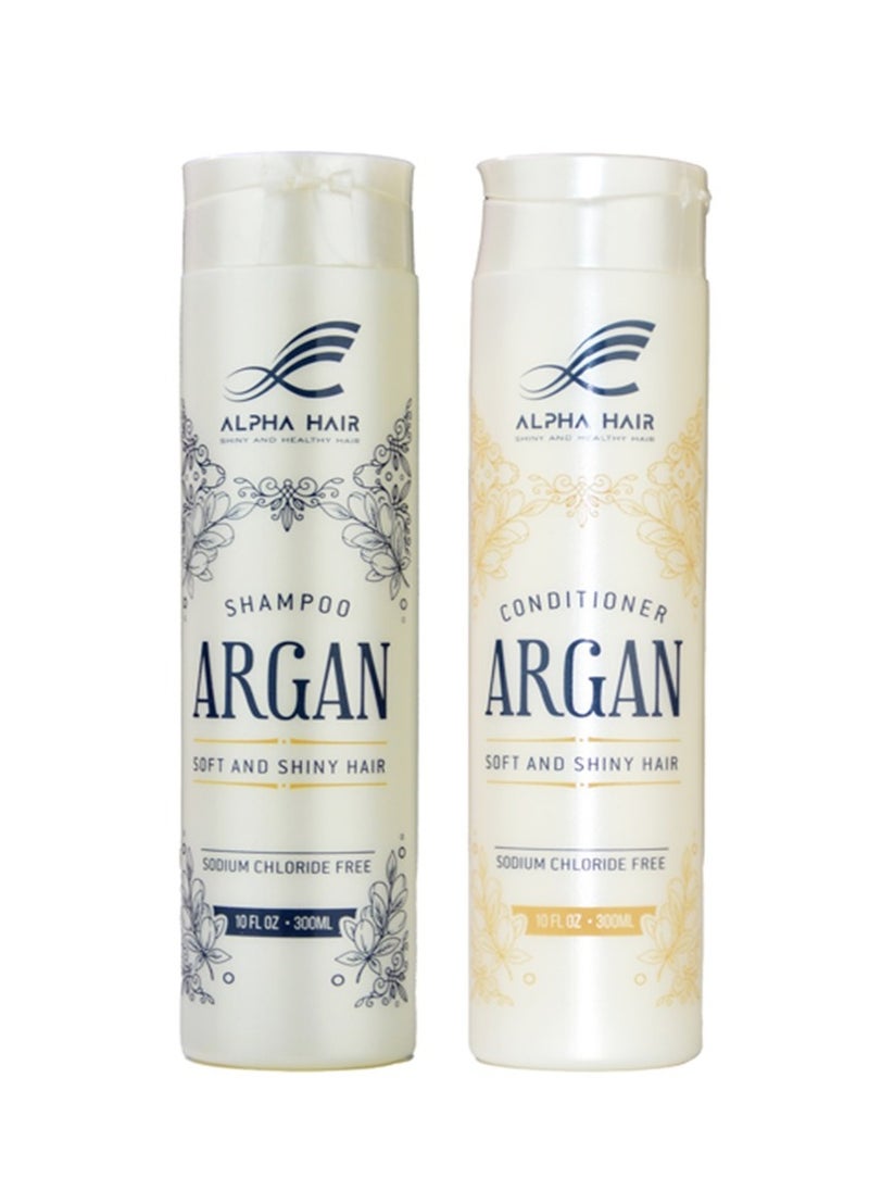 ALPHA HAIR - Alpha Argan shampoo and conditioner 300 ml - Image 1