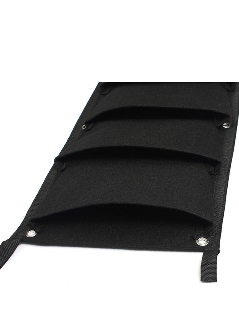 7 Pockets Vertical Gardening Flower Pots Hanging Wall Planter Growing Bags - Image 3