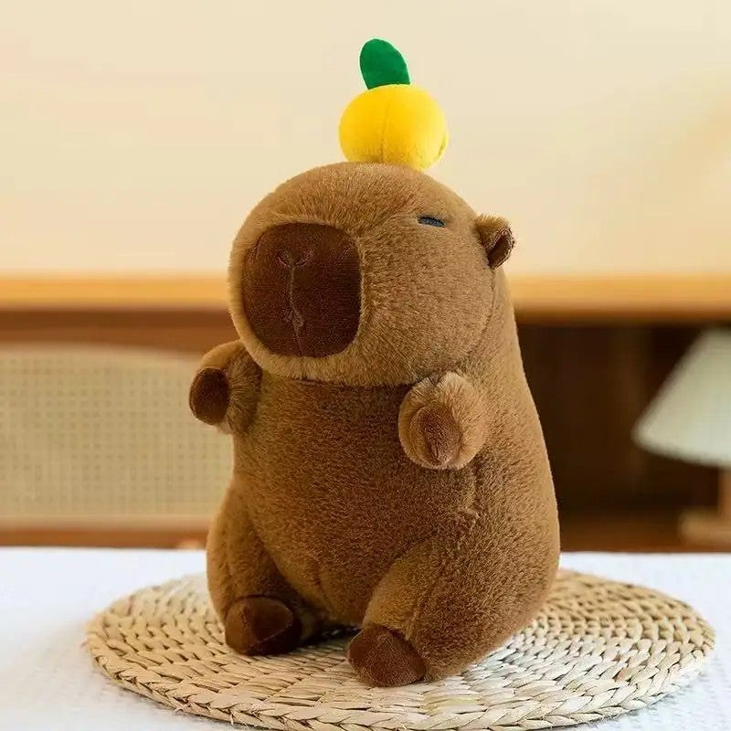 Y&D Kawaii Cute Simulation Capibara Anime Keychain Soft Cotton Capybara Plush Toy PP Cotton Fluffty Plushie Doll - Image 1