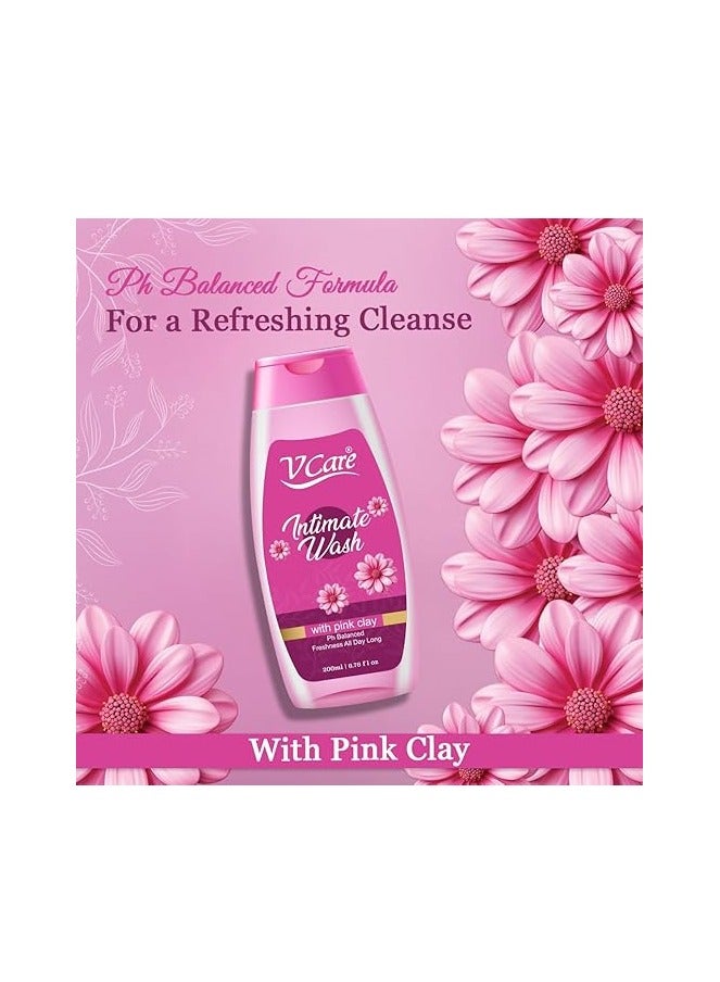 في كير غسول المناطق الحميمة من في كير بالطين الوردي 200 مل - درجة حموضة متوازنة، مهدئ ومنقي، منعش طوال اليوم، منظف لطيف للبشرة الحساسة - Image 4