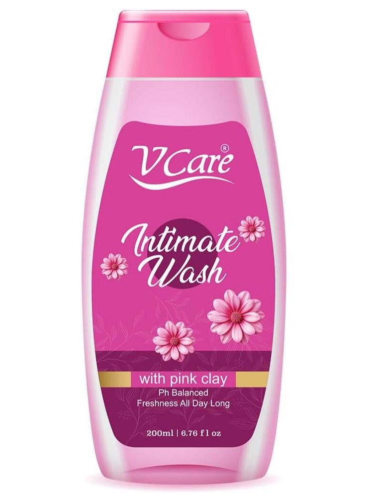 في كير غسول المناطق الحميمة من في كير بالطين الوردي 200 مل - درجة حموضة متوازنة، مهدئ ومنقي، منعش طوال اليوم، منظف لطيف للبشرة الحساسة - Image 1