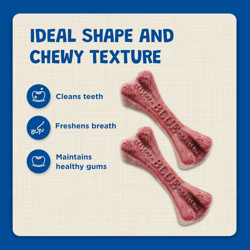 بلو بافلو حبوب مضغ طبية طبيعية من Blue Buffalo Dental Bones Mini، للكلاب (وزن 5-15 رطل)، عبوة سعة 12 أونصة - Image 4