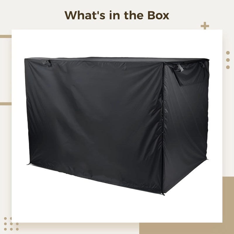 Durable Dog Crate Cover with Double Doors, Waterproof Oxford Cloth, Universal Fit for 36 Inch Crates - Image 5