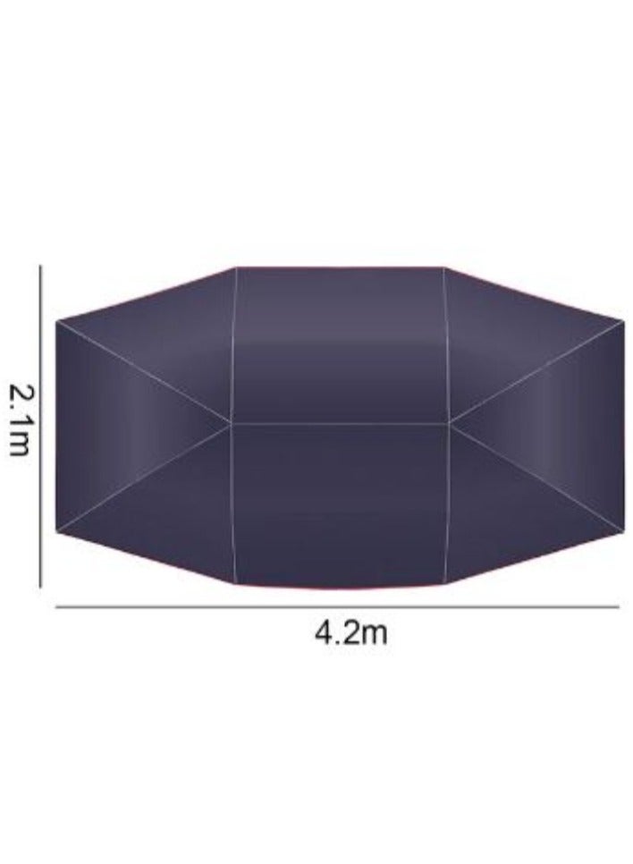 AROAQ 2.1x4.2m Outdoor Waterproof Car Cover Tent Cloth UV Protection Foldable Auto Tarp Sun Shade - Image 1