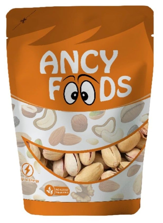 Ancy Roasted and Salted Pistachios 1000 Grams (250g X 4) - Tasty Crunchy Healthy Nut Snack | Pista Dry Fruit | Rich in Protein, Fiber & Antioxidants | Great for Kids During Study Time and Office Breaks | Vegan Friendly Pista | Low Calorie - Lightly salted Pistachios - Image 1