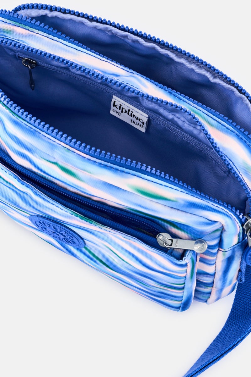 kipling Women Tie-Dye Cross Body Bag With Keyring, Multicolor - Image 3