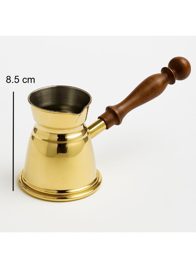 Dania ☕✨ Indian Gold Copper Coffee Pot (Rakweh) – 8.5 cm – Ideal for Two Cups - Image 2