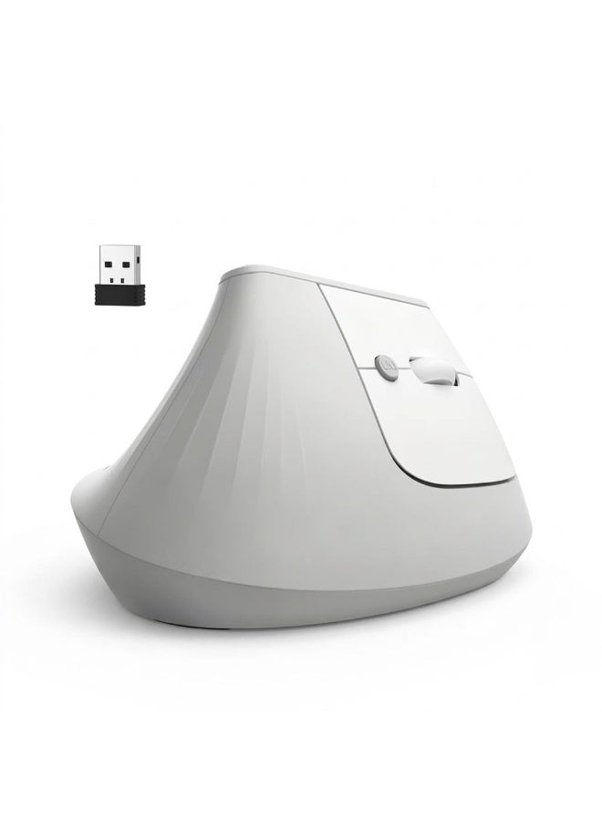 GOOJODOQ Wireless Ergonomic Vertical Mouse, Bluetooth 5.0 & 2.4GHz, Adjustable DPI, Rechargeable - Image 1
