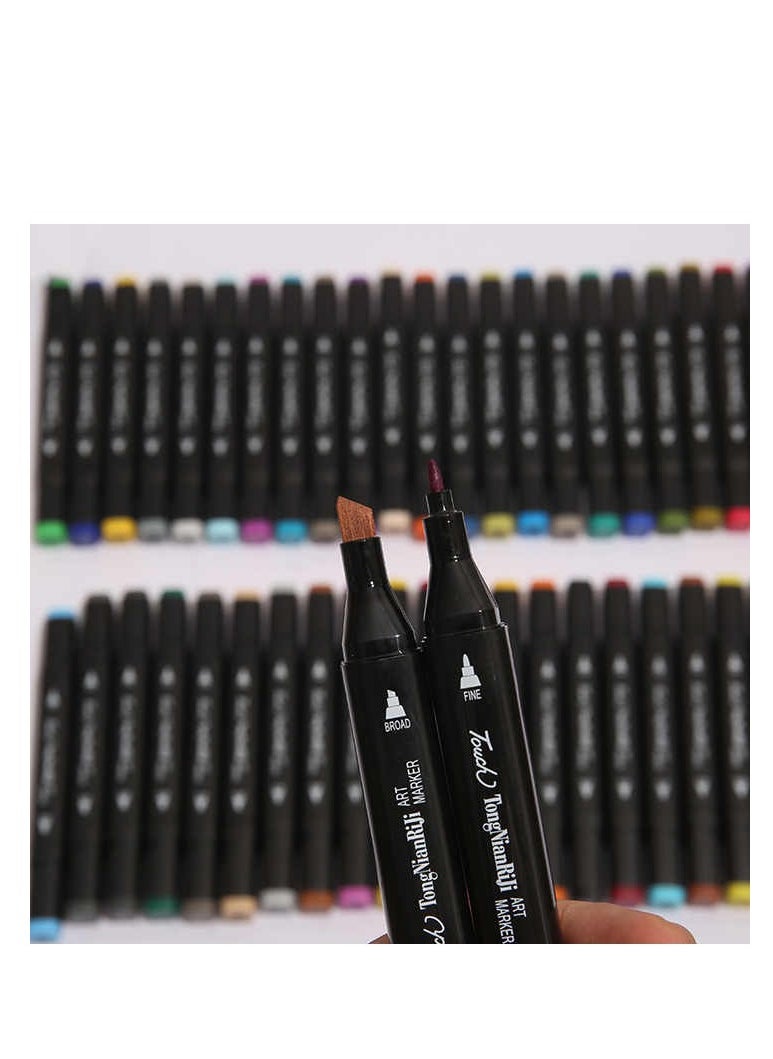 Generic - Touch Dual Head Color Marker Set - 24 colors with storage bag - Image 1