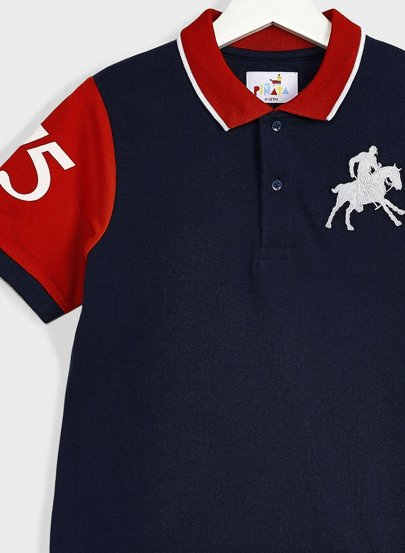 Pinata Color Blocked Polo