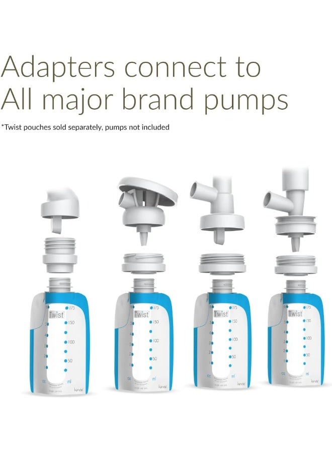 Kiinde Twist Milk Storage Bag Breast Pump & Baby Bottle Adapter Kit for All Major Breast Pump Brands - Image 3