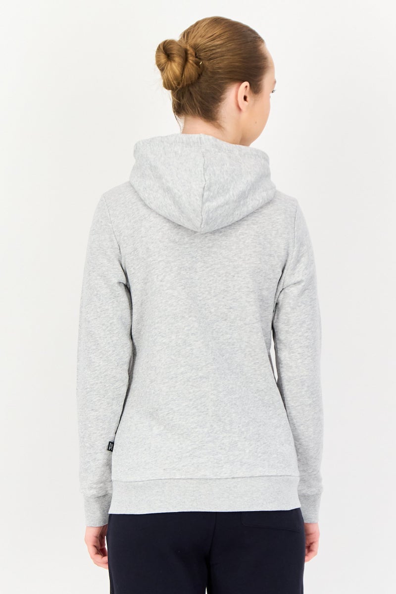 PUMA Women Sportswear Fit Long Sleeve Outdoor Hoodie, Light Grey - Image 2