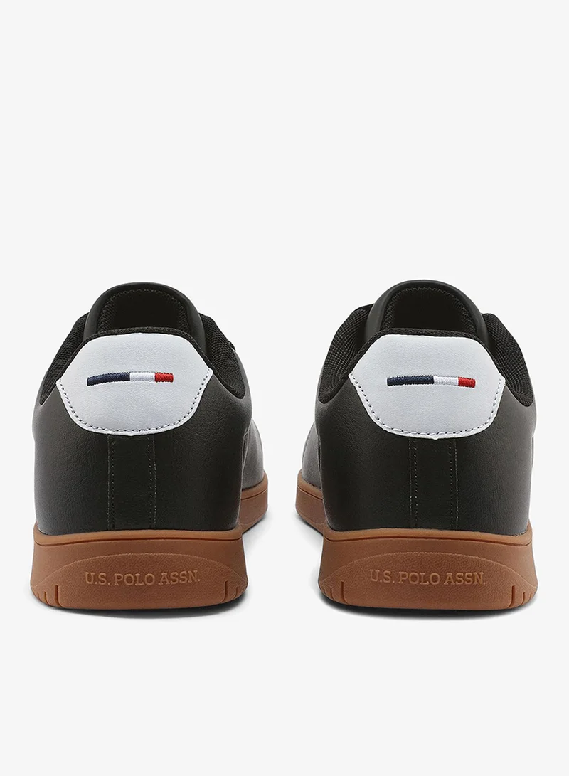 U.S. Polo Assn. black Men's Black Low-Top Sneakers - Durable and Stylish Casual Footwear for Men | Best Price UAE
