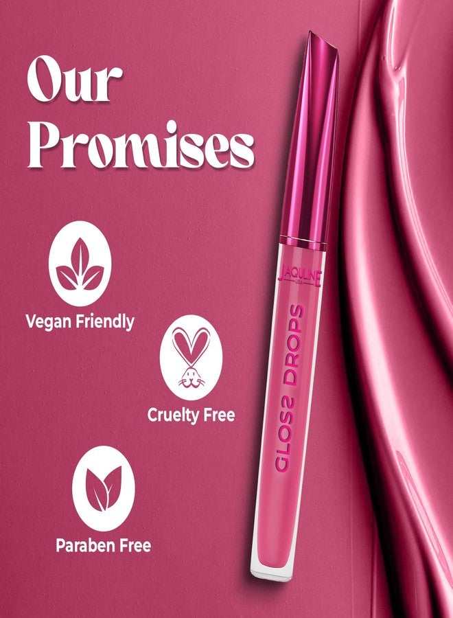 جاكلين يو أس أيه ملمع شفاه جاكولين يو إس إيه غلوس دروبس | مرطب | لمعان يدوم طويلاً | غير لزج وخفيف الوزن | غني بفيتامين هـ وحمض الهيالورونيك | نباتي | لم يُختبر على الحيوانات | مرطب | غلوس كوين 04، 3.5 مل - Image 5