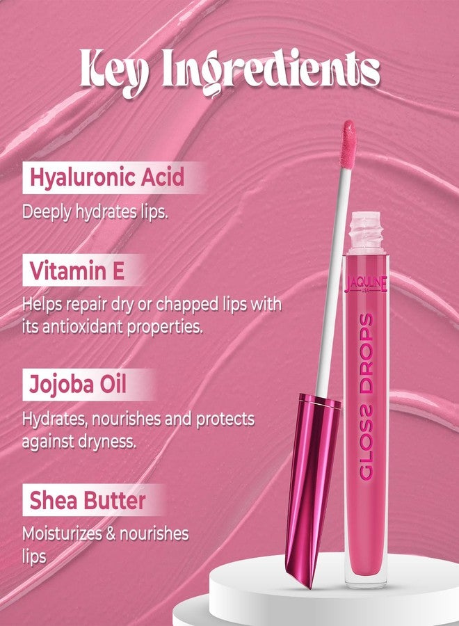 جاكلين يو أس أيه ملمع شفاه جاكولين يو إس إيه غلوس دروبس | مرطب | لمعان يدوم طويلاً | غير لزج وخفيف الوزن | غني بفيتامين هـ وحمض الهيالورونيك | نباتي | لم يُختبر على الحيوانات | مرطب | غلوس كوين 04، 3.5 مل - Image 3