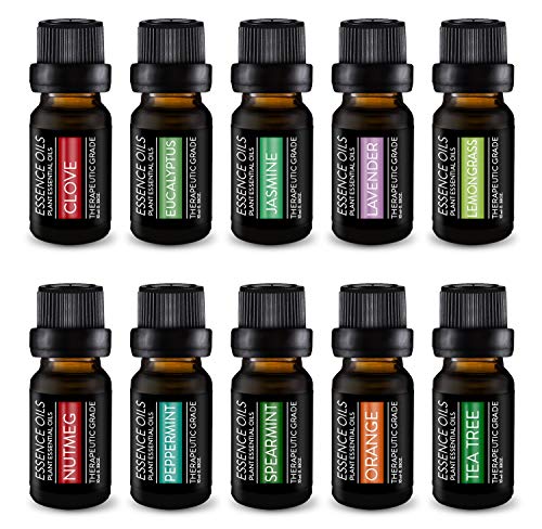 Pure Daily Care Aromatherapy Top 10 Essential Oil Synergy Blend Set – Therapeutic Grade Synergy Oil Blends – Uplift Mind, Body and Spirit – 10 x 10 Ml Blends – No Fillers & No Additives