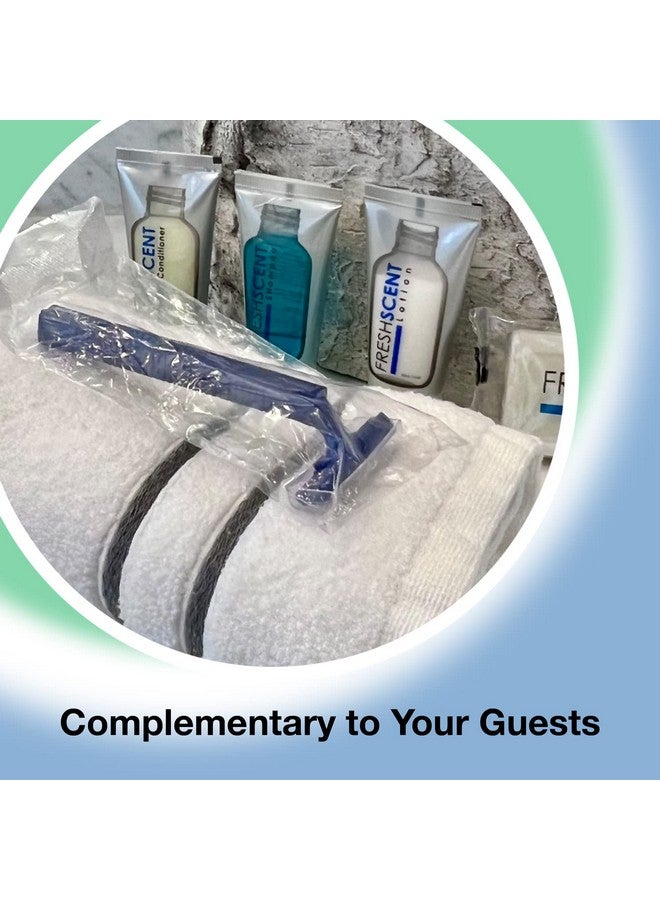 Freshscent (144 Pack) Individually Wrapped Twin Blade Razors with Clear Safety Cap, Disposable, Bulk Packed, Sold by the Case, unisex - Image 4