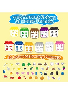 SYOSI Magnetic Color Sorting Toys, Magnetic Stickers, Inspired Magnetic Stickers for Creative Learning, Preschool Learning Activity Toddler Magnets Stickers (11 Colors)  - Image 5