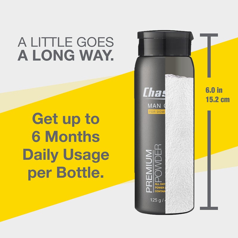 Chassis Premium Body Powder for Men, Whole Body Deodorant, Odor-Absorbent, Talc-Free Anti-Chafing Powder for Groin & Sensitive Skin, Friction Defense & Odor Control, Original Fresh Scent - Image 5