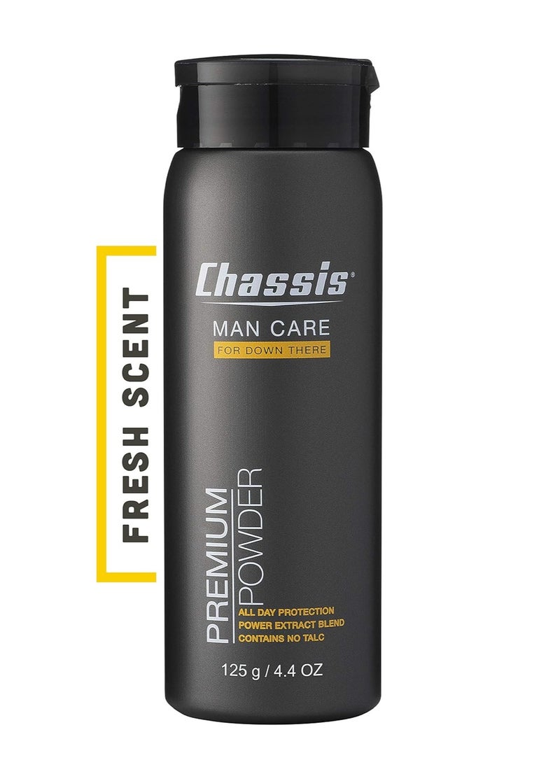chassis - Chassis Premium Body Powder for Men, Anti-Chafing Deodorant Powder, Friction Defense for Groin, Private Parts, Natural Ingredients, Talcum Powder Alternative, Original Fresh Scent - Image 1