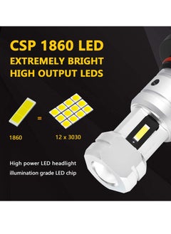 KASTWAVE 3800 Lumens 9006 LED Fog Light Bulbs Super Bright CSP HB4 LED Bulb Replacement for Car Truck, 6000K Xenon White  - Image 2
